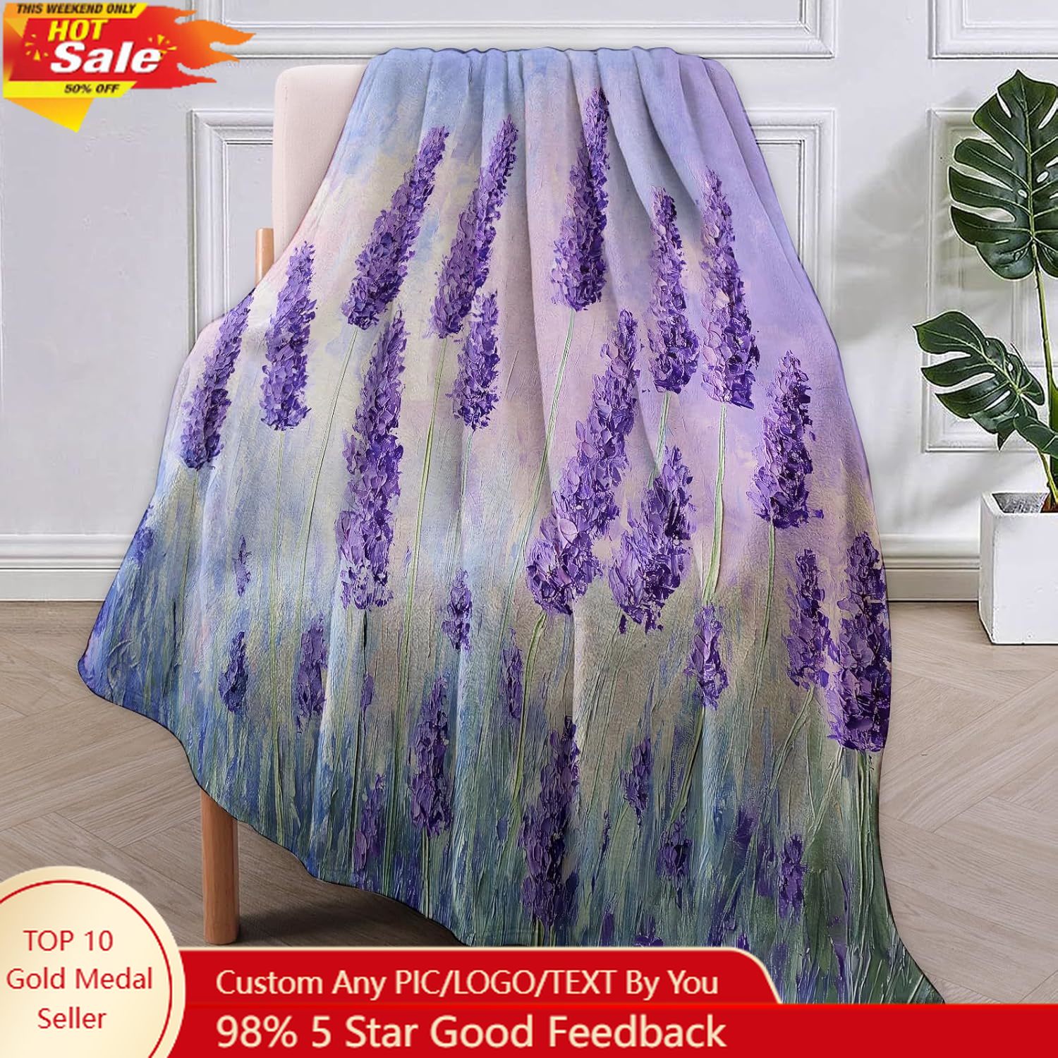 Quality Home Textiles - Flanelldecke für Wohnmobile, Camping-Geschenke, Camping-Decke für