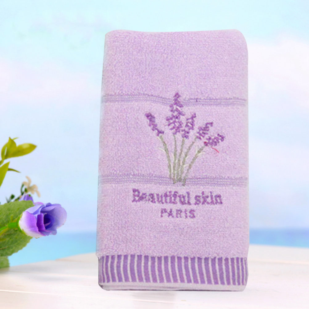 Lavendelfarbene Baumwollhandtü – Home Textiles Pakistan Bewertung und Preis
