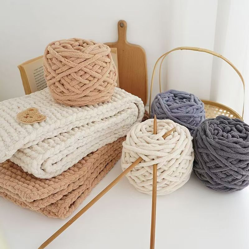3 Stück 300g Chenille Strick g – Wool Blanket Herringbone Bewertung und Preis