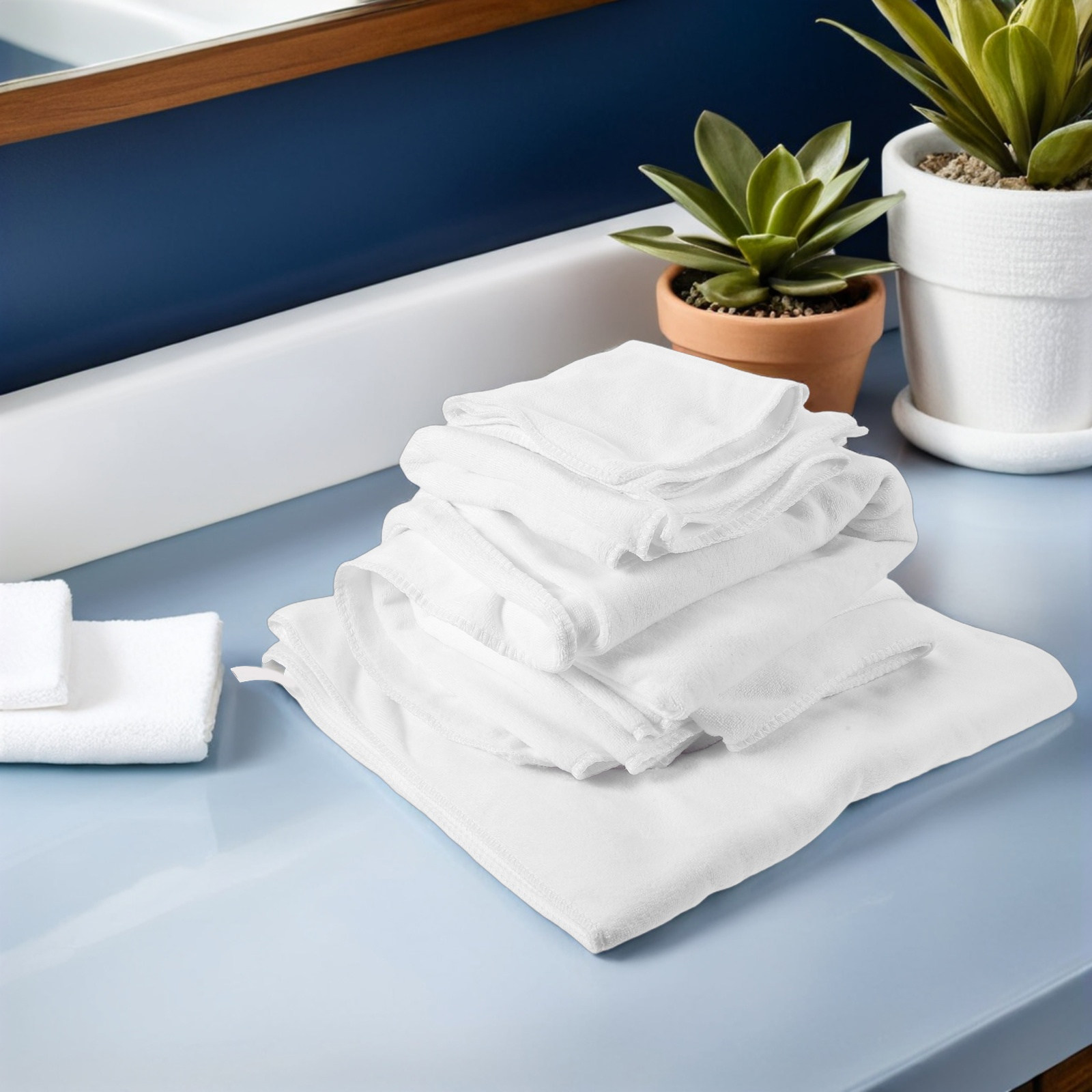 4-teiliges weißes Baumwoll-Han – Home Textiles Pakistan Bewertung und Preis