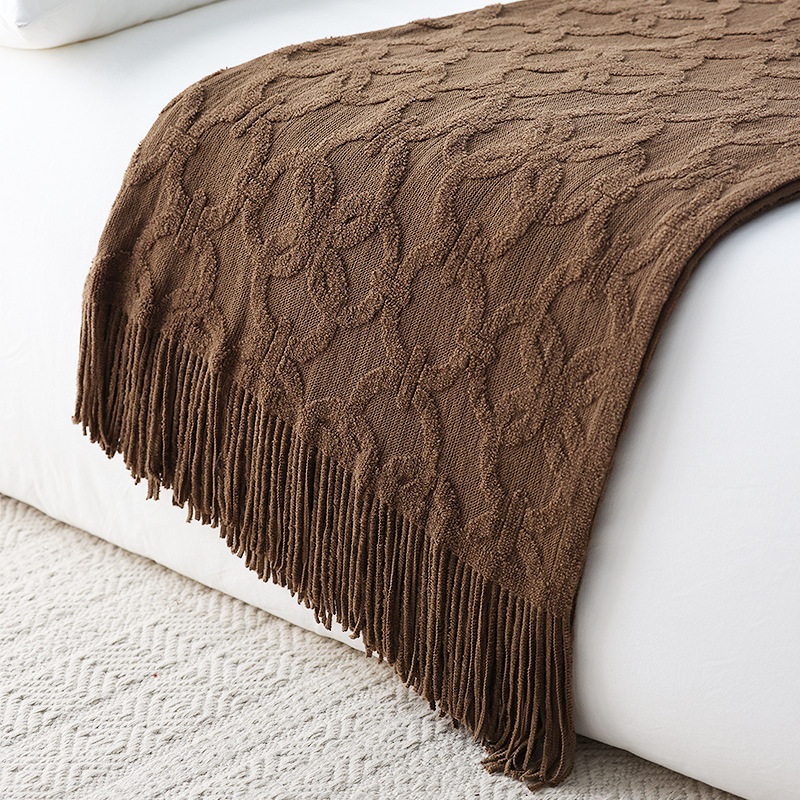 Nordic Knit Bed Runner, weiche – Home Textiles Throw Bewertung und Preis