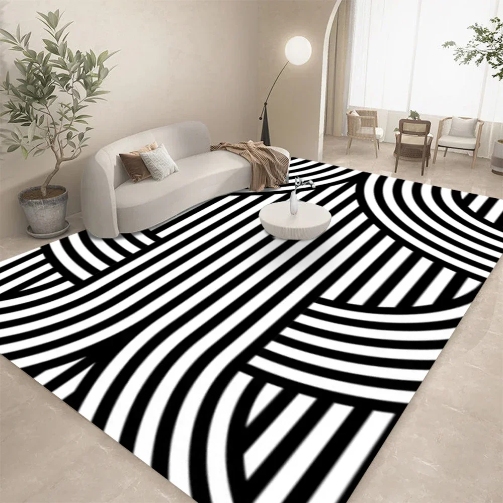HD-Schwarz Weiß Geometrische L – Home Lines Textiles Bewertung und Preis
