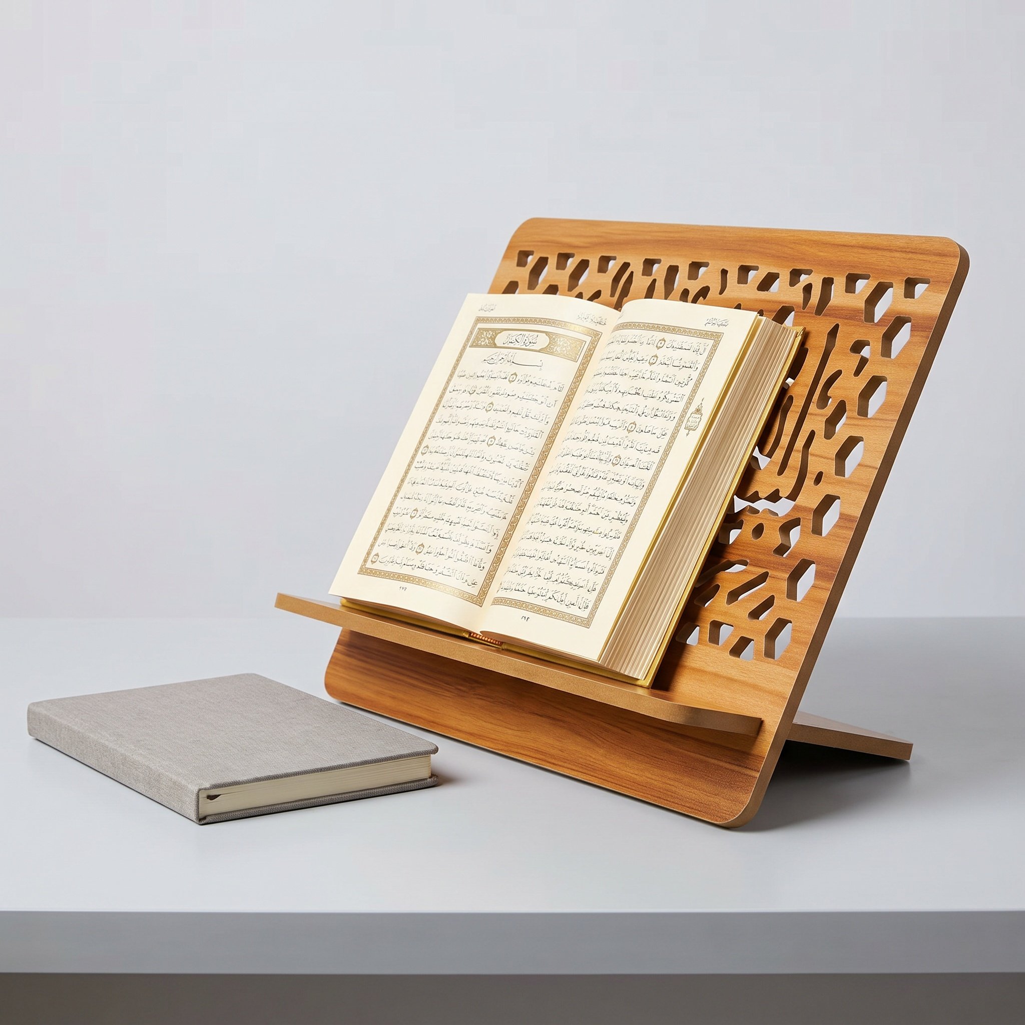 Holzgeschnitzter religiöser Bu – Home Quran Bewertung und Preis